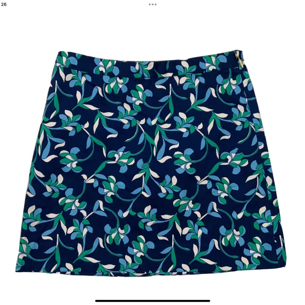 Draper James Skirt Blue Floral Mini Aline Reese Witherspoon 4
New Without Tags